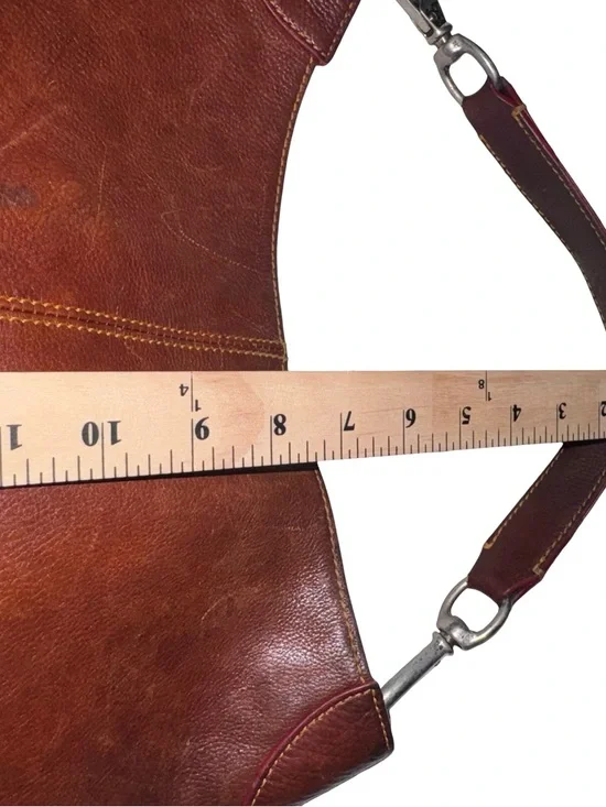 Dooney & Bourke Brown Pebbled Leather Hobo Shoulder Bag Slouchy Vintage Class - Picture 11 of 12